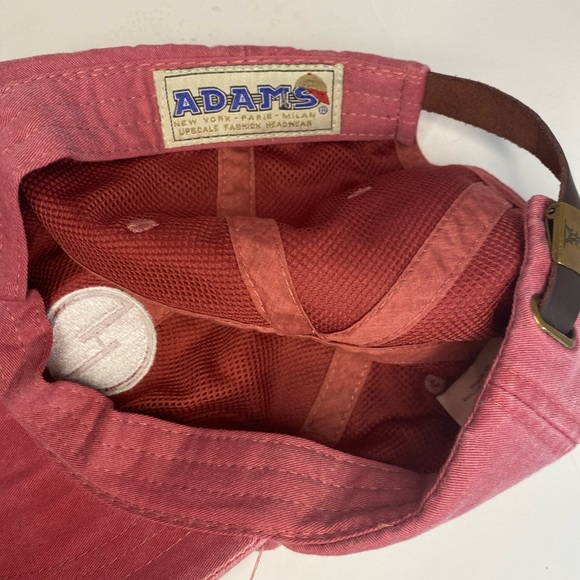 Adams Headwear - Mystery GHD Logo - Red Denim Adjustable Strapback Trucker Cap. - Picture 7 of 11